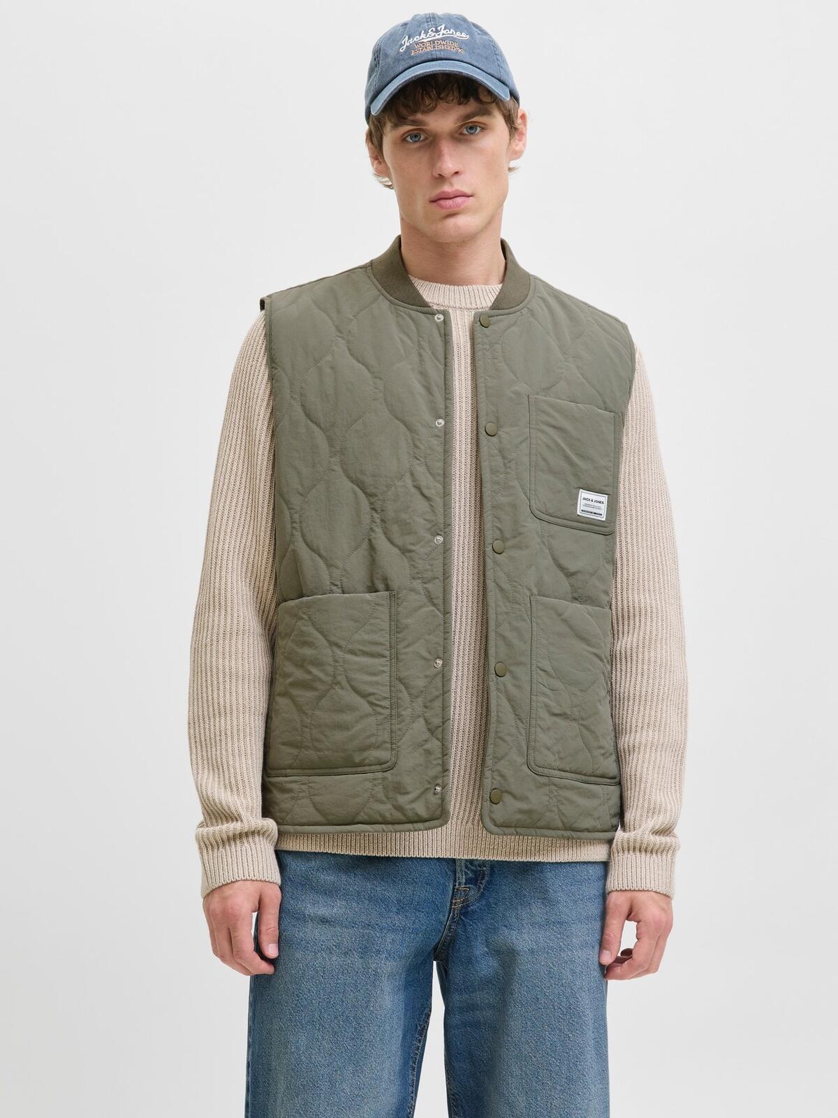 Jack&Jones Yelek 12279238 Haki