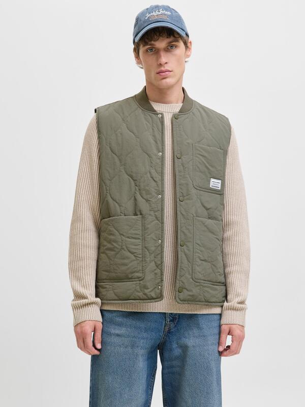 Jack&Jones Yelek 12279238 Haki