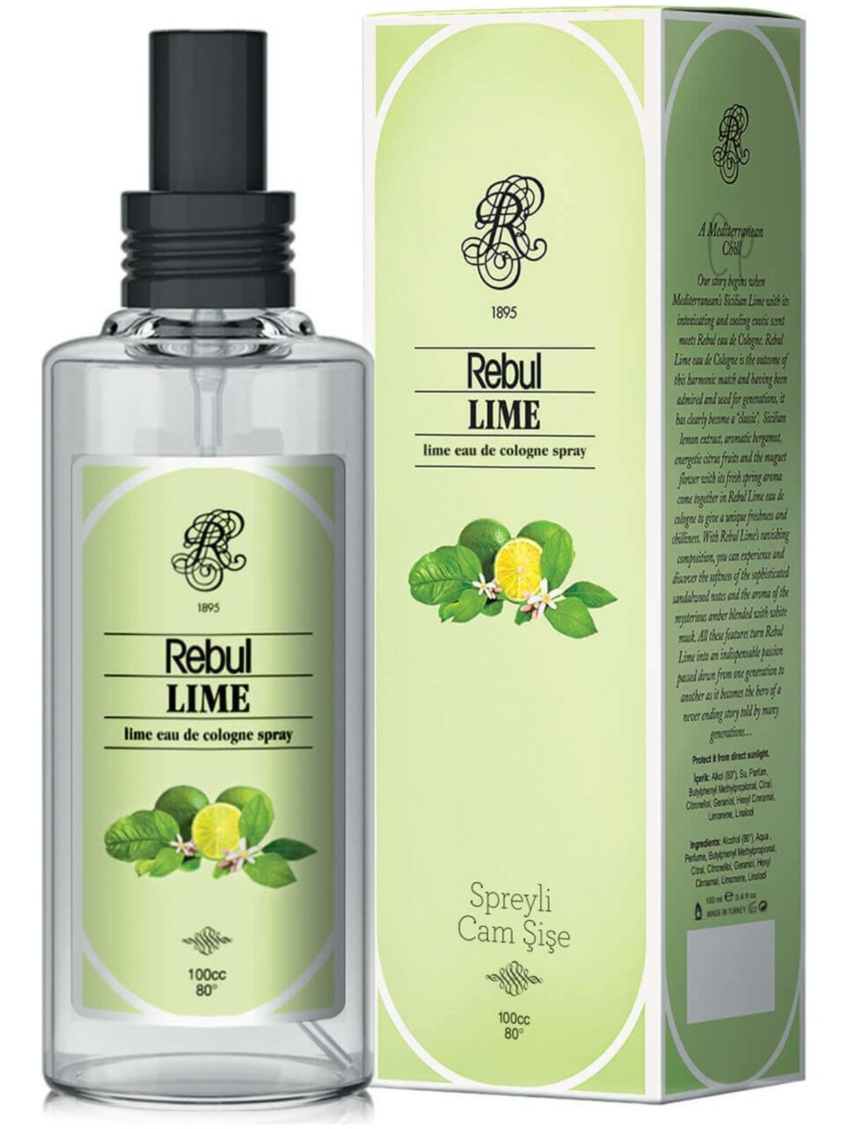 Rebul Kolonya Spreyli Pet Lime 125Ml