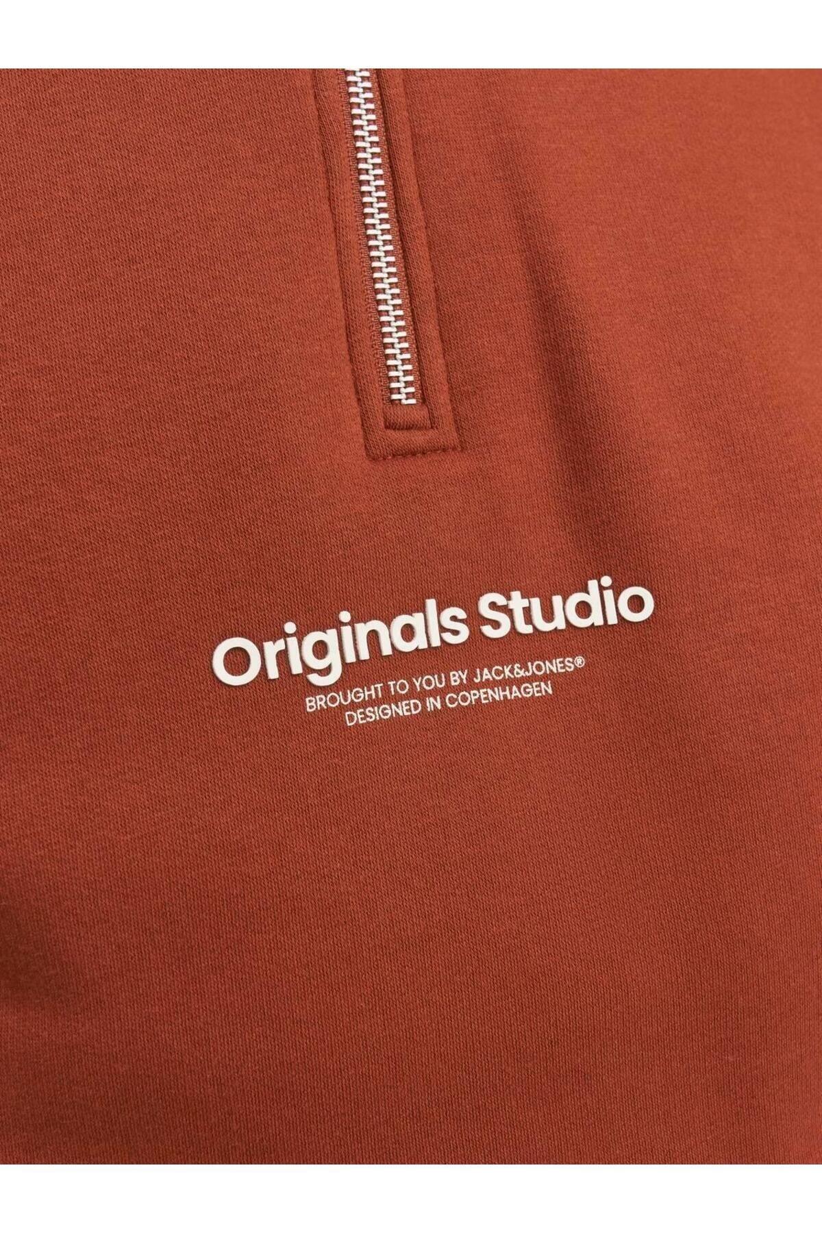 Jack&Jones Sweatshirt 12241777 Koyu Kahverengi