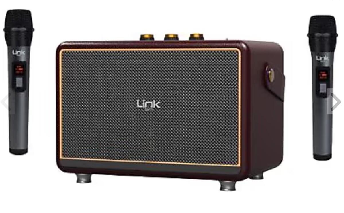 Linktech Bluetooth Hoparlör Premium Mikrofonlu M408 100W Retro