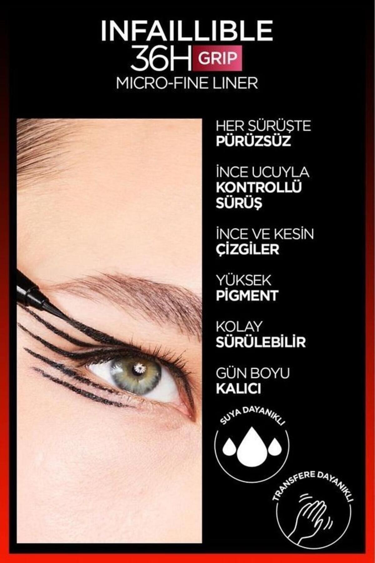 Loreal Paris Eyeliner İnfaillible Grip Micro Siyah