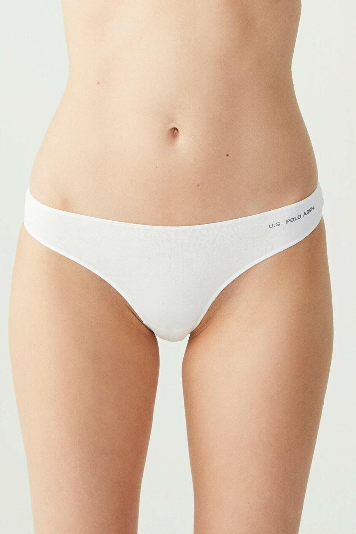 U.S Polo Assn. Kadın String 5Li 67005 Siyah-Ten-Beyaz-Ten-Beyaz