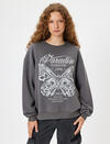 Koton Sweatshirt 5WAL10164IK Antrasit