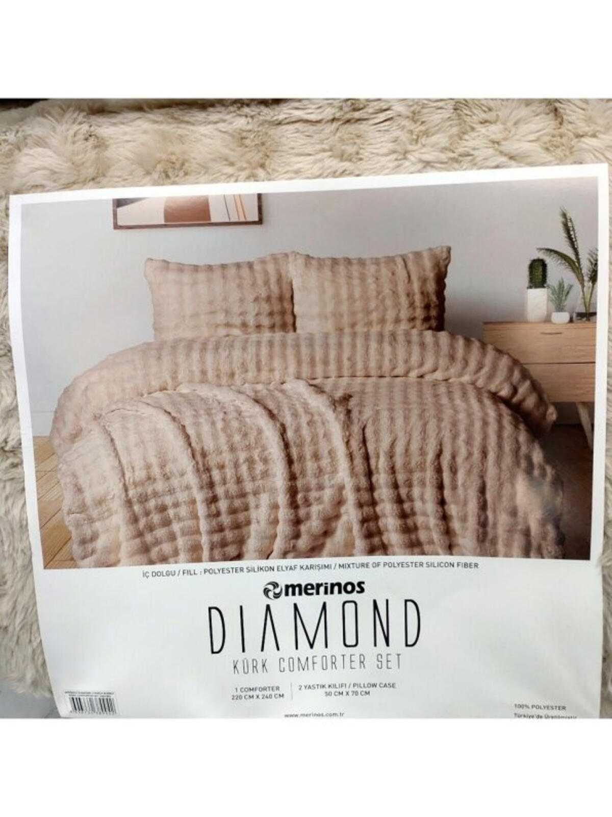 Merinos Yorgan Seti Dıamond Çk Bubble Camel