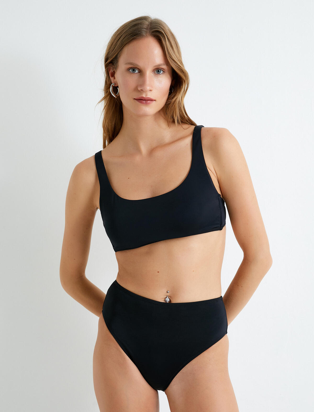 Koton Bikini Üst 4SAK10024MM Siyah