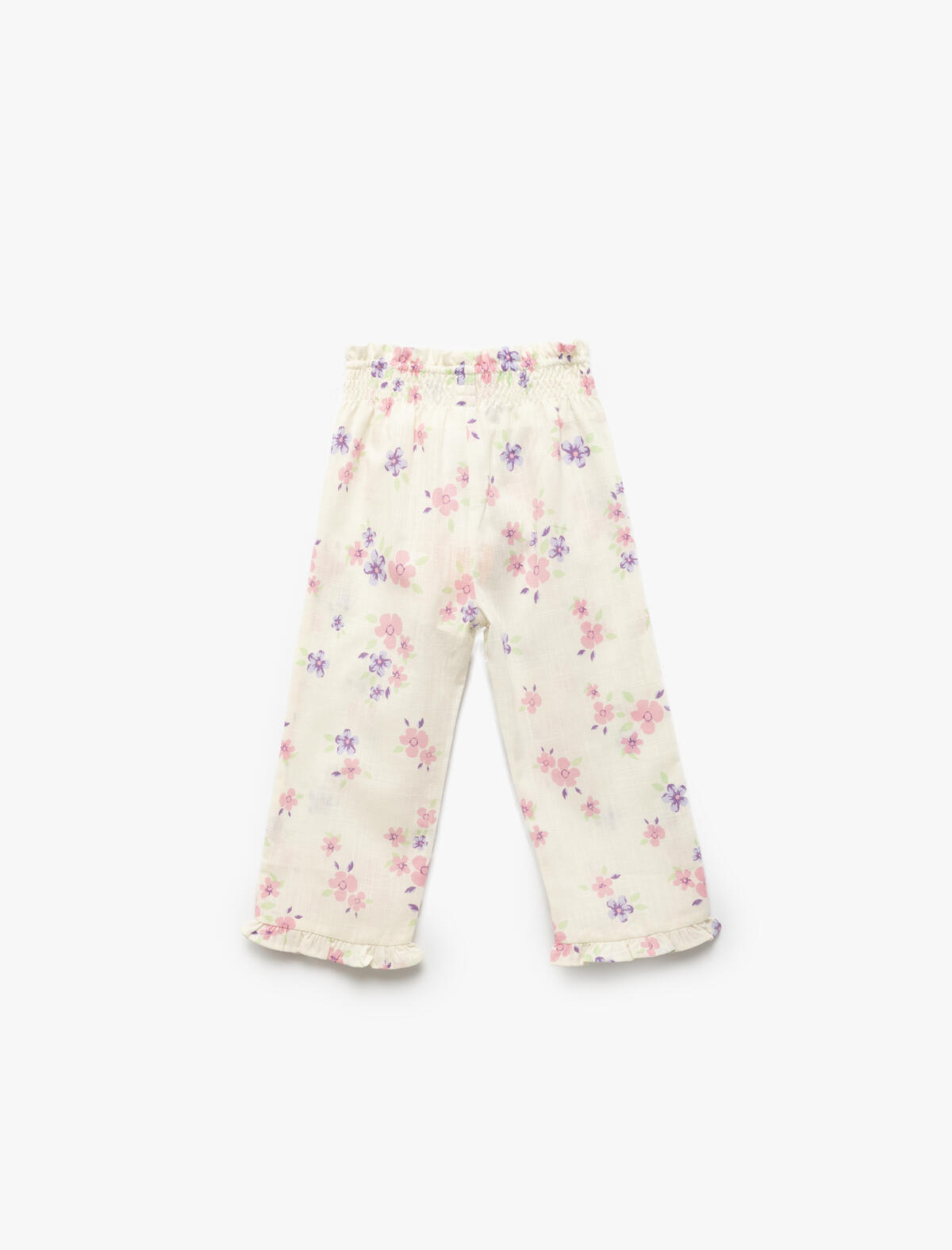 Koton Pantolon Kız Bebek 5SMG40014AW Bej Desenli