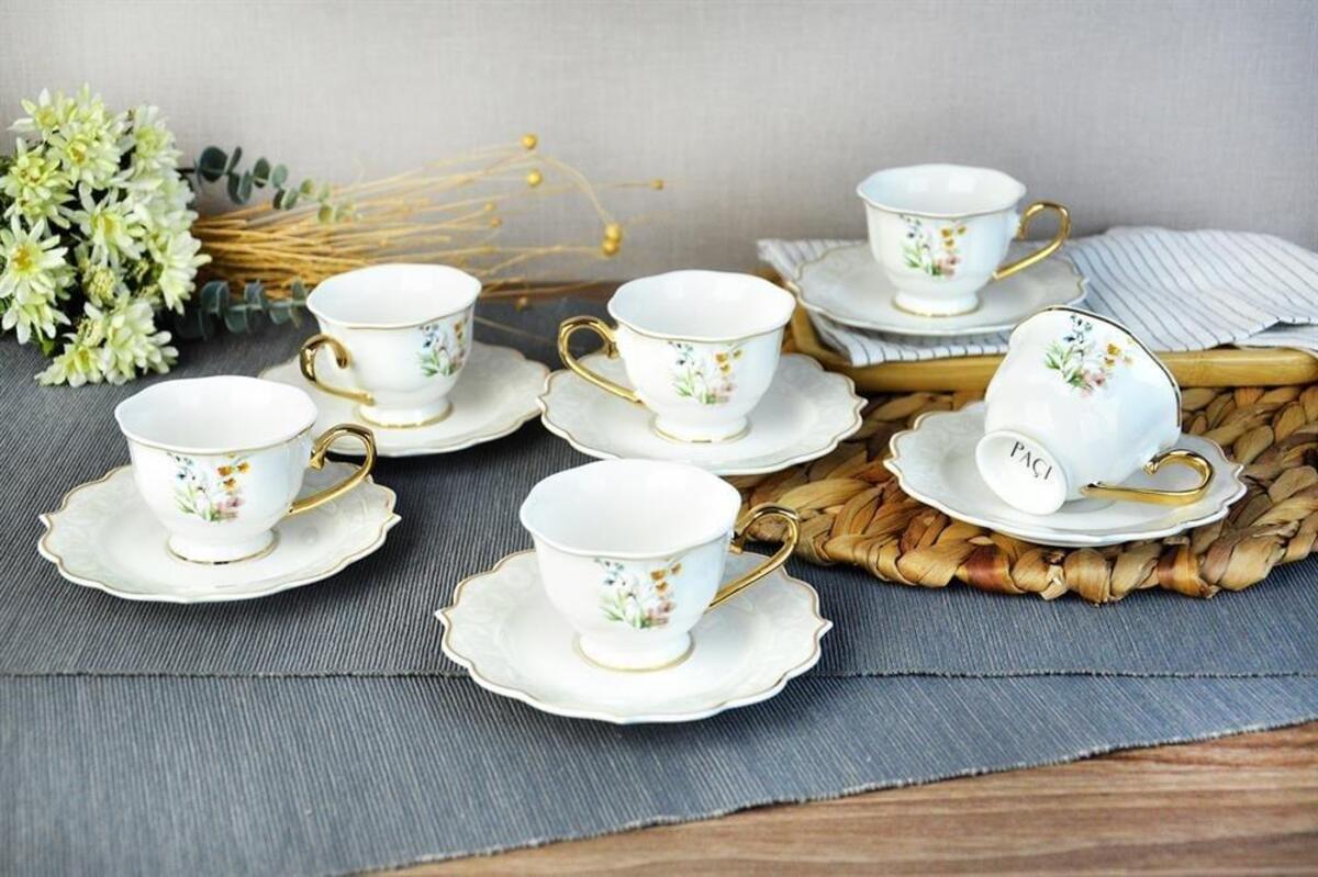 Paçi Fincan Takımı 6Lı Valeria Porselen P/POR-101808