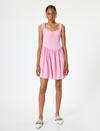 Koton Elbise 4SAL80020IW Pembe