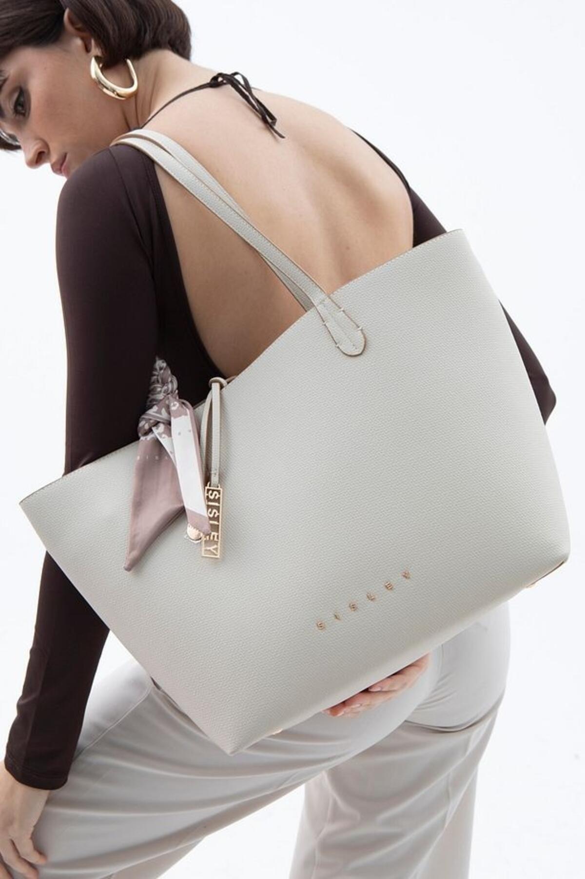 Sisley Kadın Kadın Kol Çantası SLY_188 Beyaz