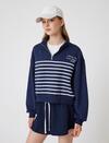 Koton Sweatshirt 5WAL10210IK Lacivert