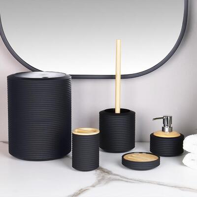 Arow Banyo Seti Akrilik Siyah Dc.Tr-4400-Siyah