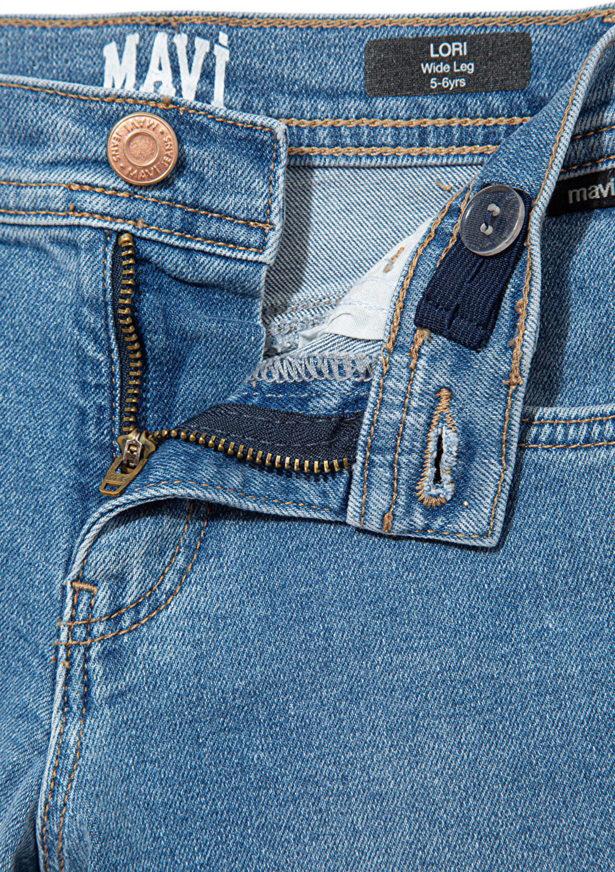 Mavi Pantolon Kız Çocuk Lori M7010036-82083 Açık Mavi