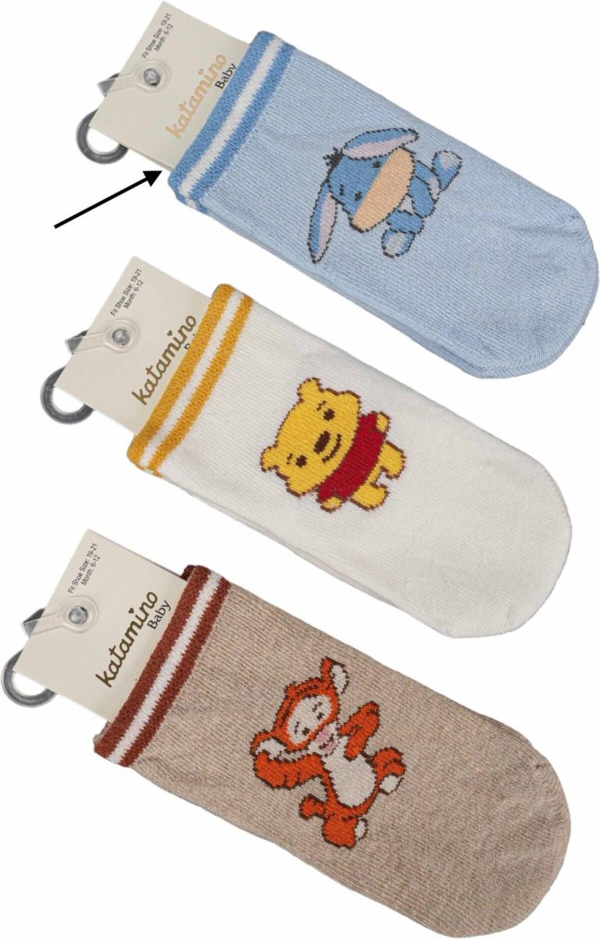 Katamino Soket Çorap Erkek Bebek İyor K46294 Asorti