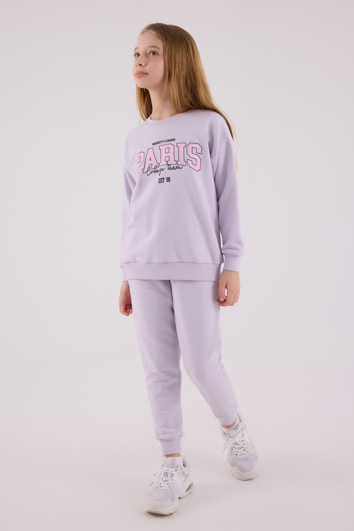 Rolypoly Eşofman Takımı Kız Çocuk RP3690-2 Lila