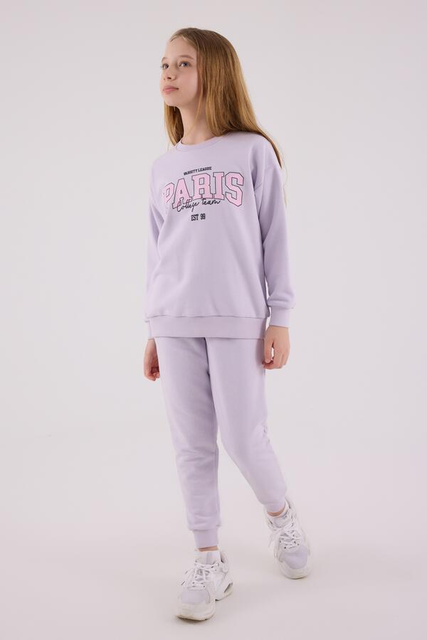 Rolypoly Eşofman Takımı Kız Çocuk RP3690-2 Lila