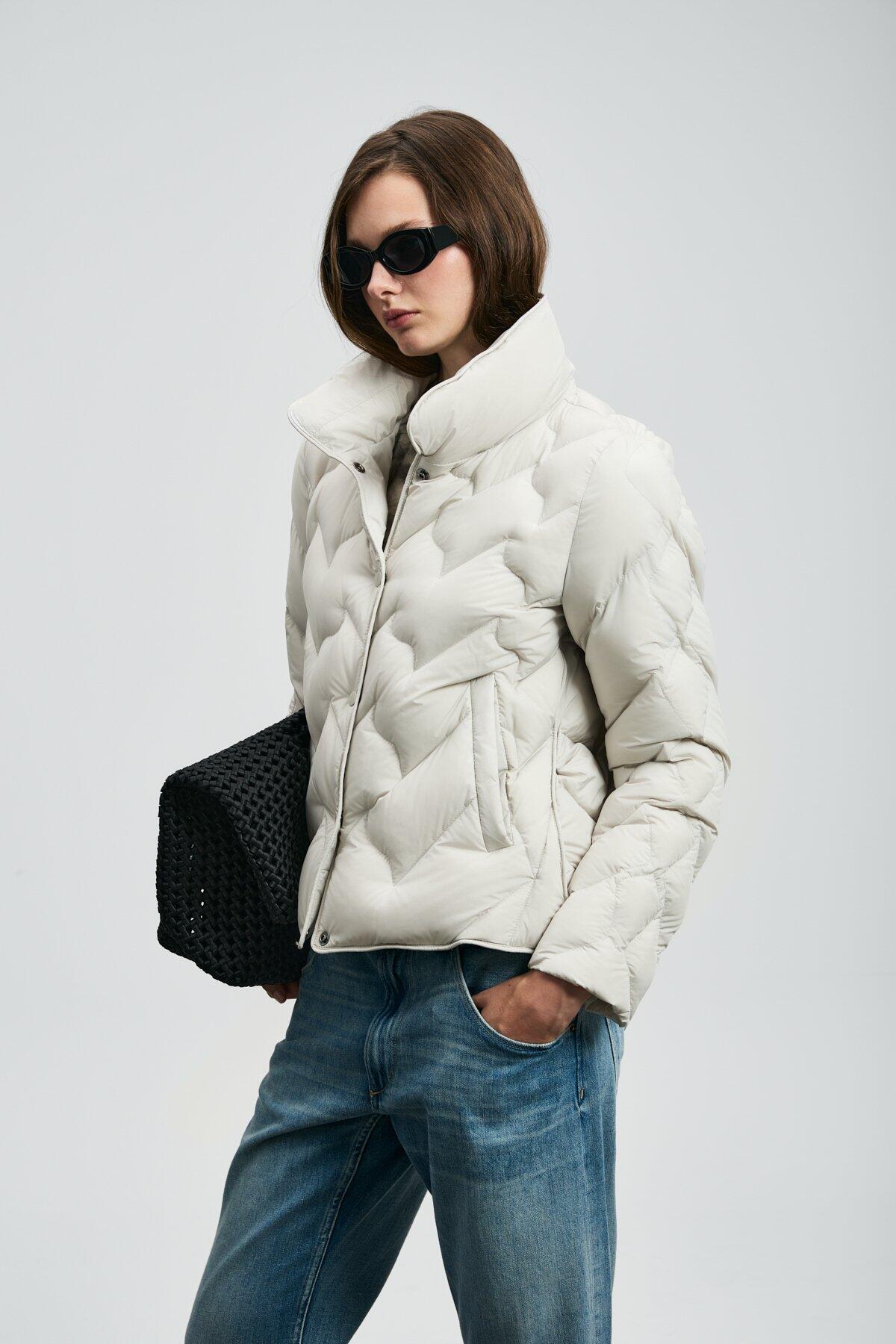 Lufıan Kadın Mont Desert 122120043 Ekru