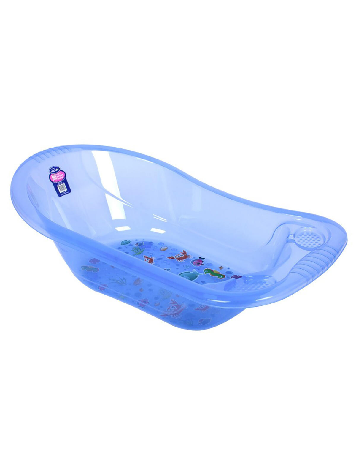 Sevi Banyo Seti 5Li Desenli Beyaz Şeffaf Mavi 137-1