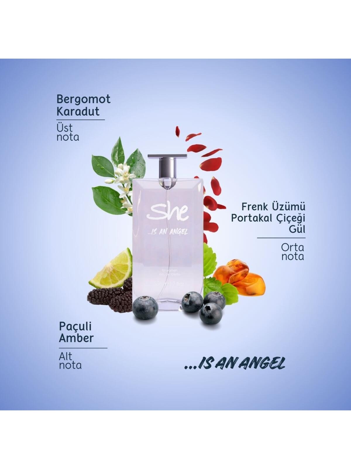 She Kadın Parfüm Angel 50Ml Edt +150Ml Deodorant