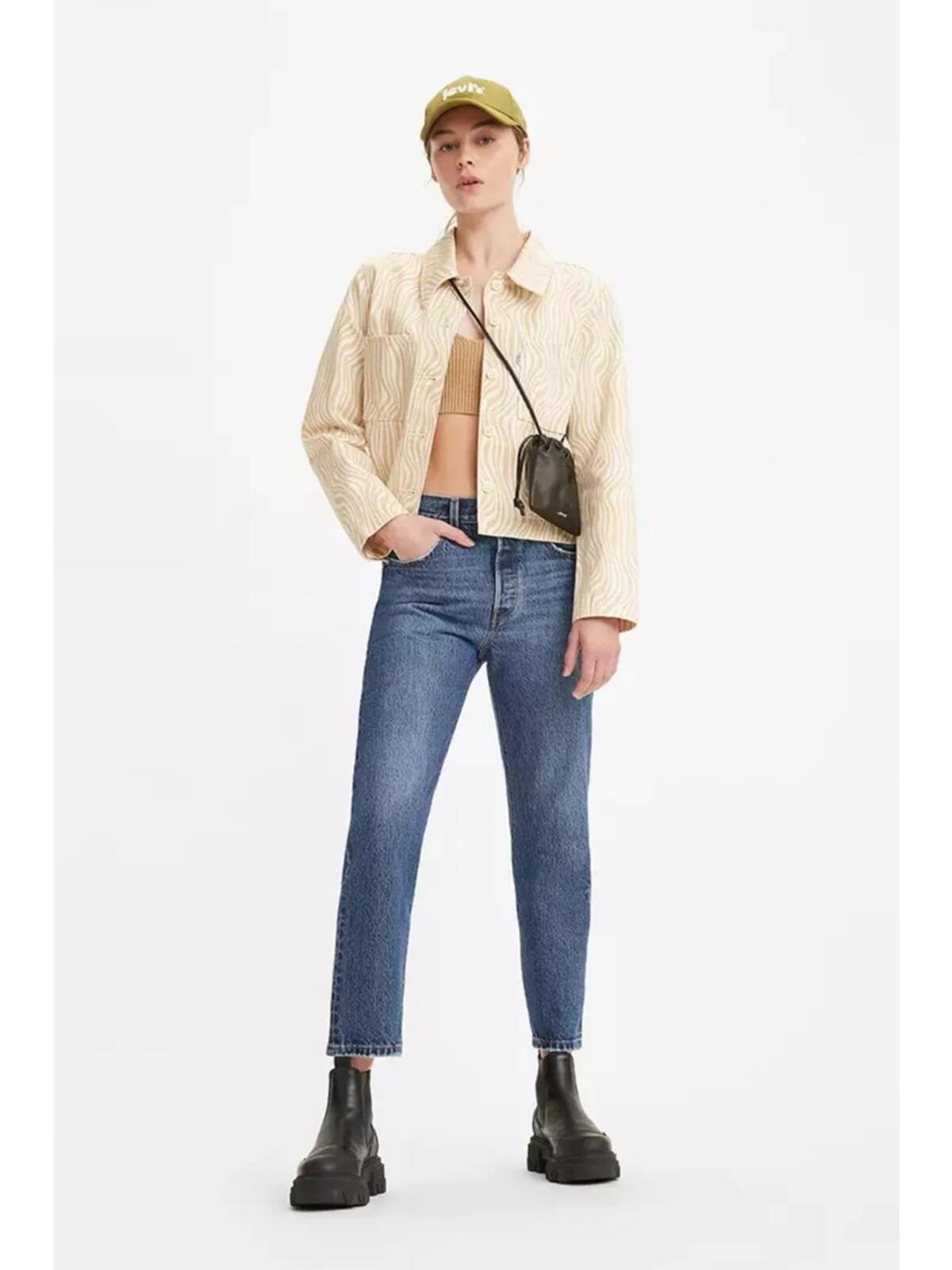 Levis Pantolon 501 Crop Local A7739-0000 Koyu İndigo