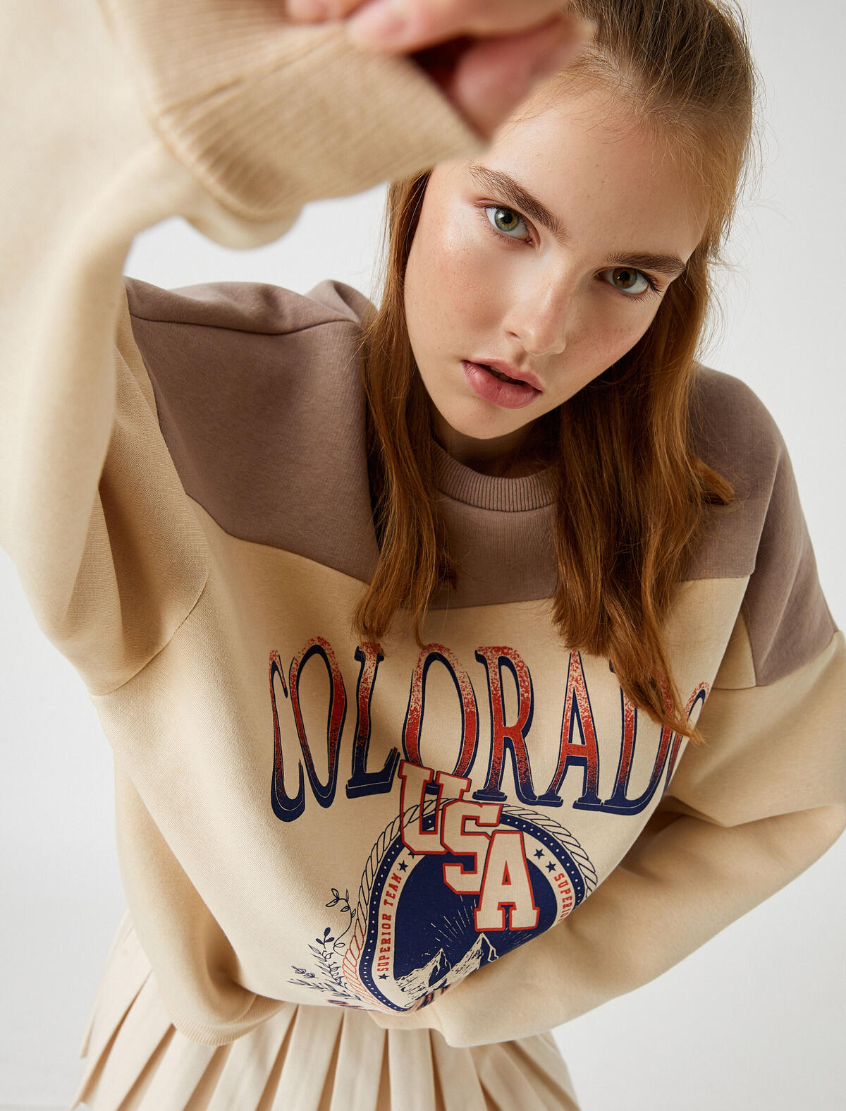 Koton Sweatshirt 3WAL10174IK Bej
