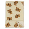 Bebitof Bebitof Battaniye Ayı Desenli Velsoft Ekru 95076-03