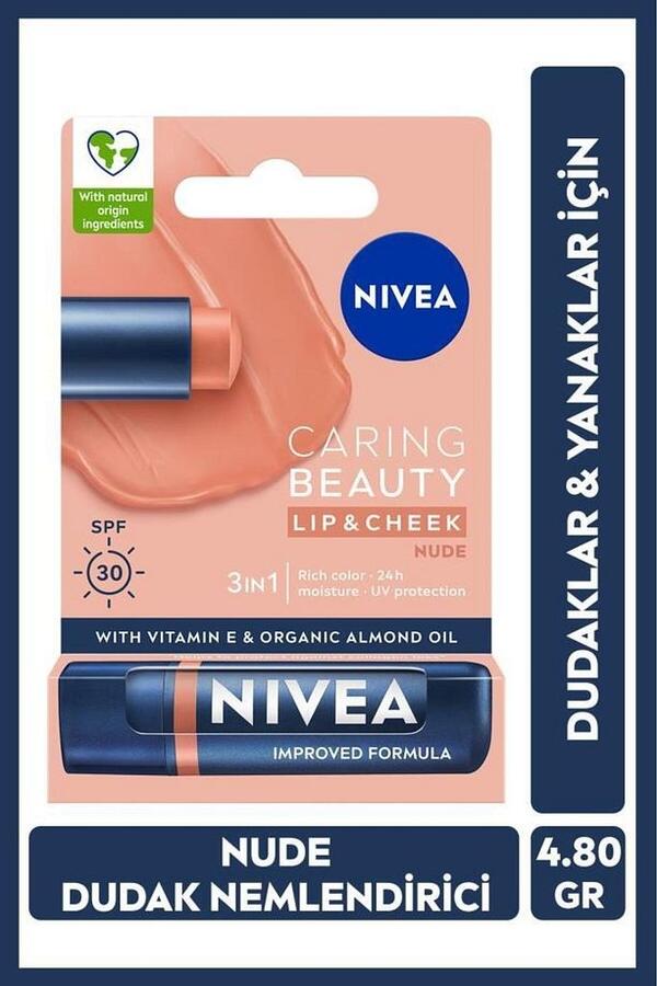 Nivea Dudak Bakım Kremi Caring Beauty Nude