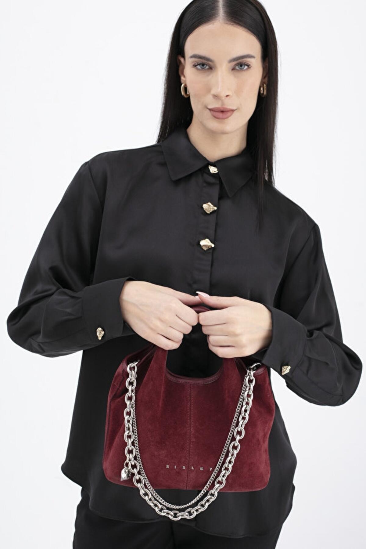 Sisley Kadın Kol Çantası SLY_299 Bordo