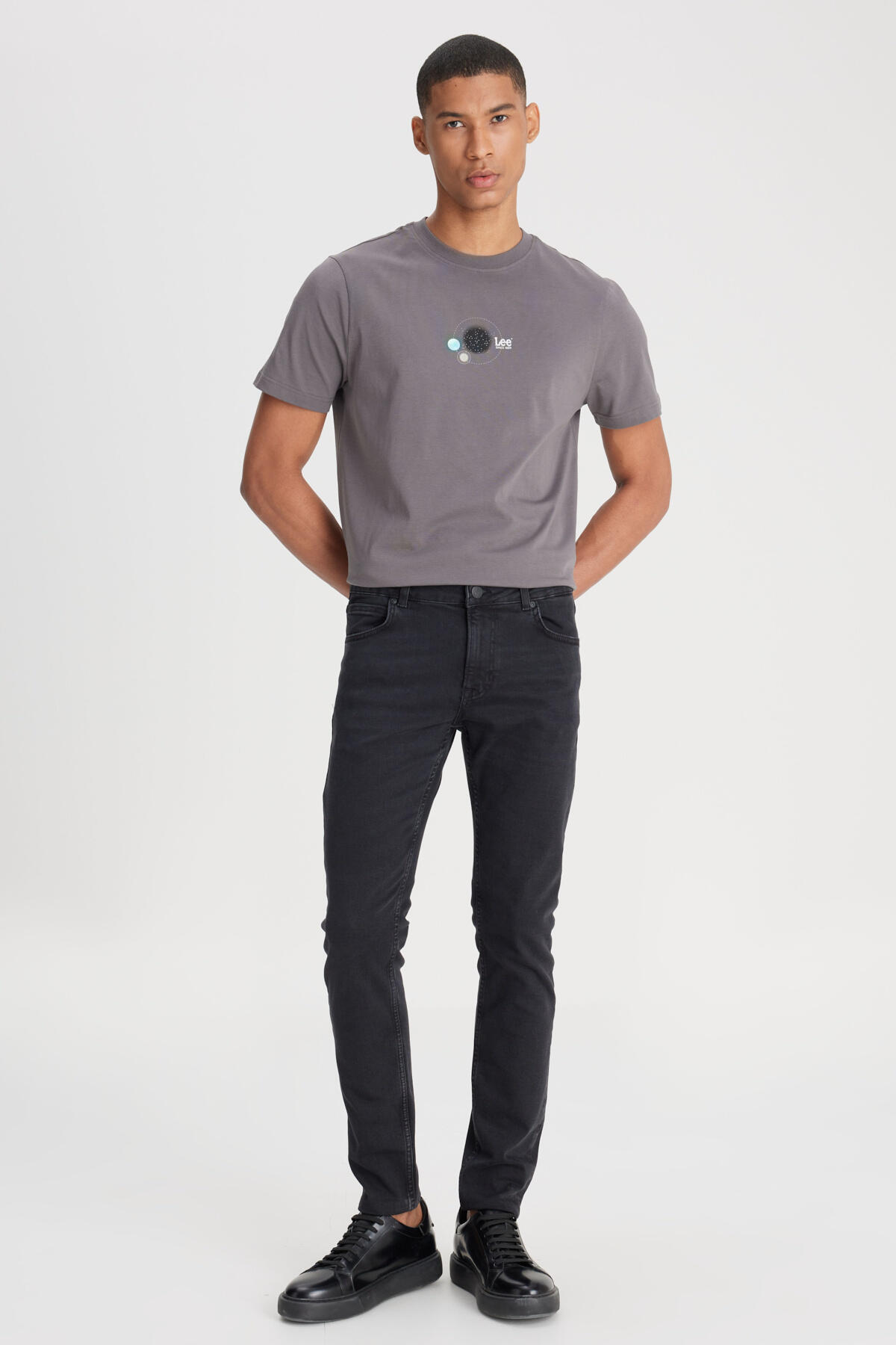 Lee Pantolon Malone Skinny L736PJBT Antrasit