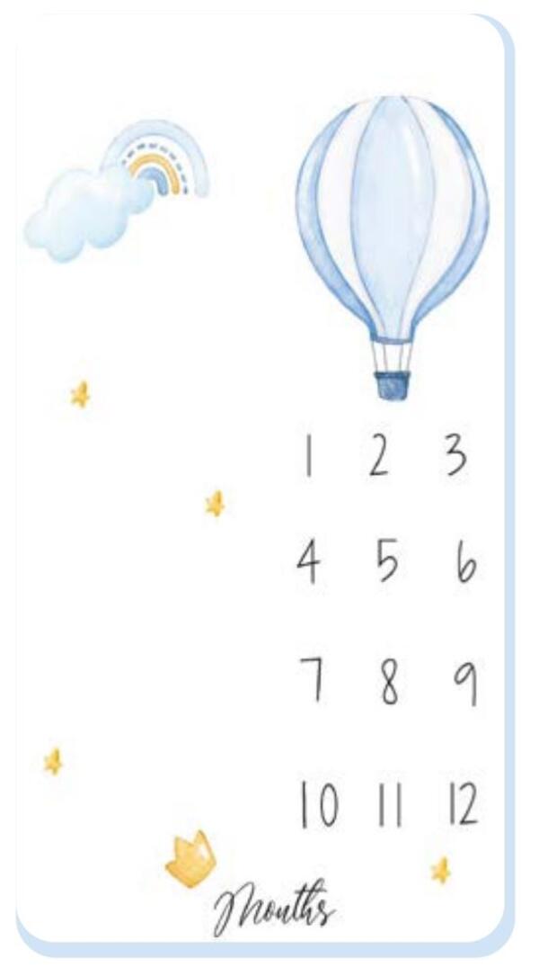 Kanz Bebek Anı Battaniye Fotoğraf Çekim (Knz-010) Little Balloon