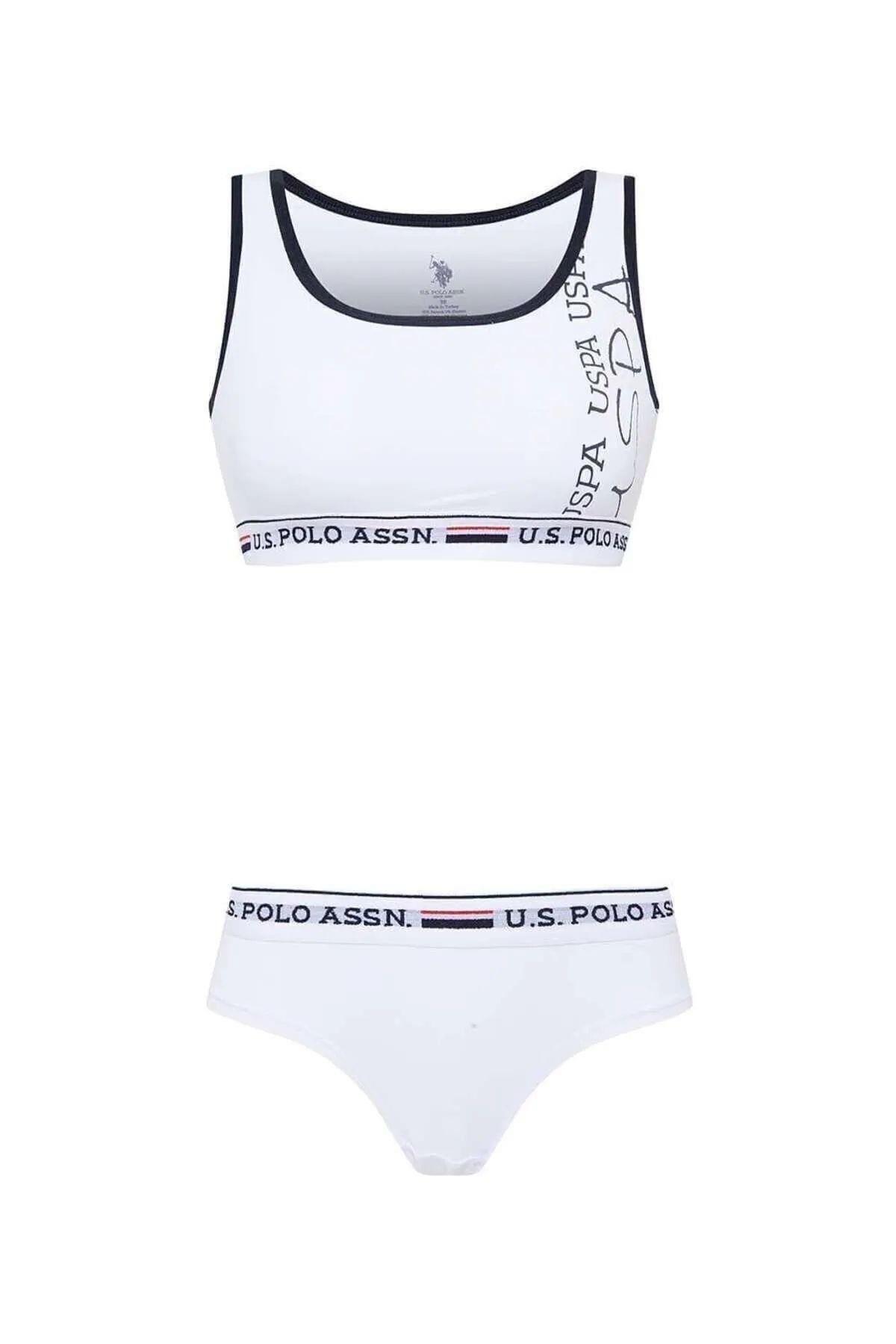 U.S Polo Assn. Büstiyer Şort Takım 66255 Beyaz