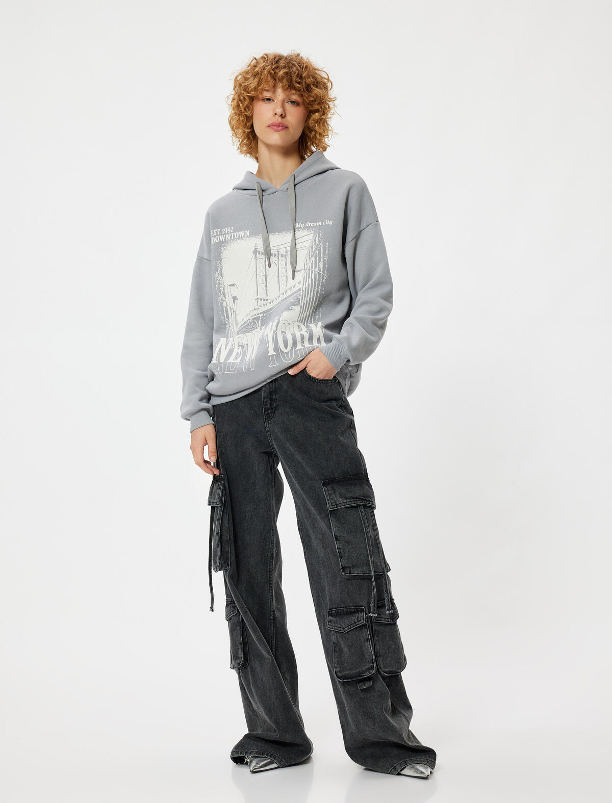 Koton Sweatshirt 5WAL10160IK Gri