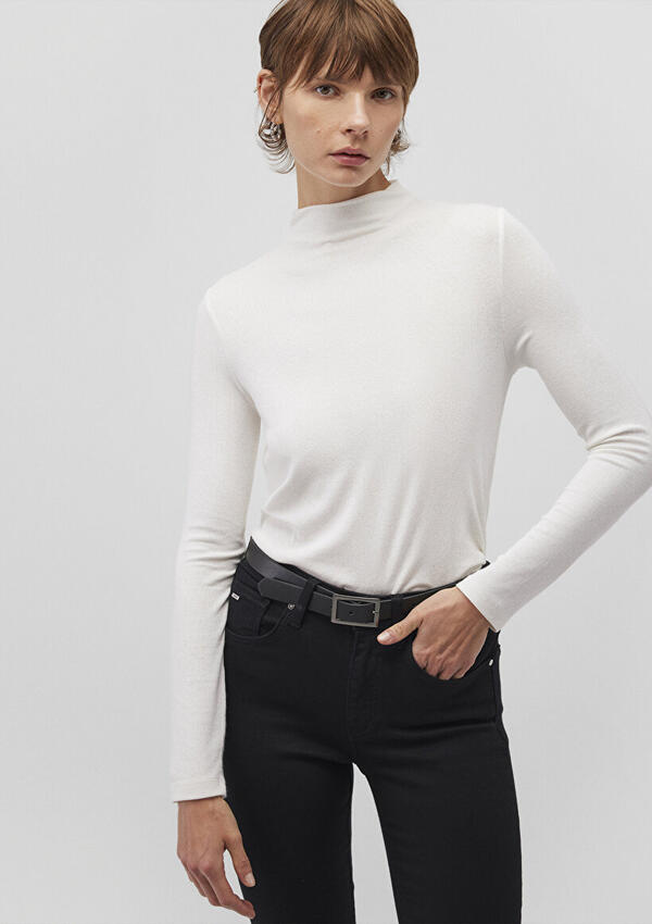 Mavi Tişört M1612787-70057 Kırık Beyaz