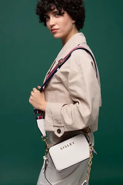 Sisley Kadın Çapraz Çanta SLY_070 Beyaz-Laci