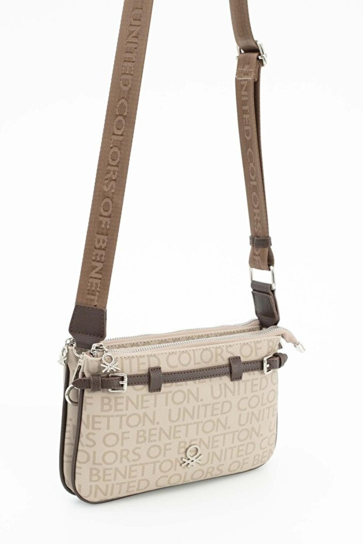 United Colors Of Benetton Kadın Kol Çantası BNT_1681 Taş-Kahve United Colors Of Benetton Kadın Kol Çantası BNT_1681 Taş-Kahve
