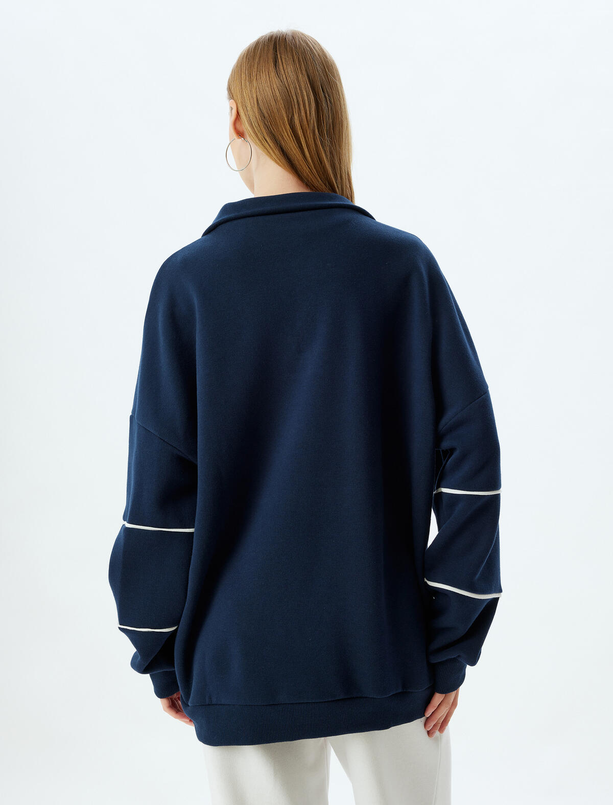 Koton Sweatshirt 5WAL10123IK Lacivert