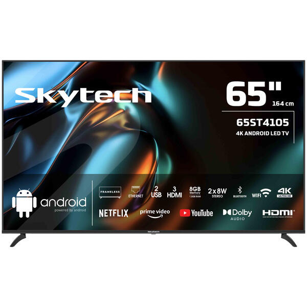 Skytech Led Tv 65"65ST4105  4K Uhd Smart Tv
