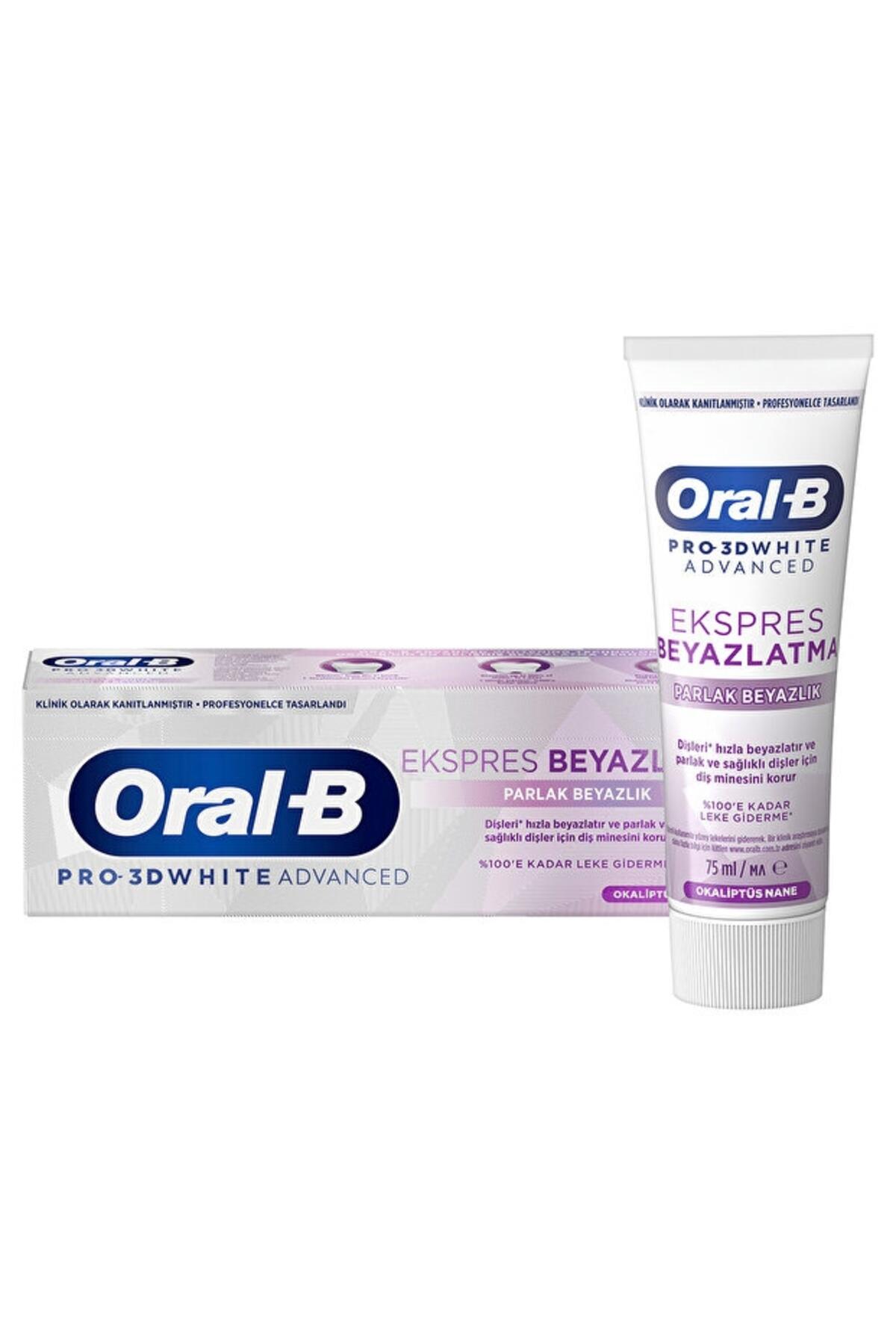 Oral-B Diş Macunu 3D White Express Parlak Beyazlık 75Ml
