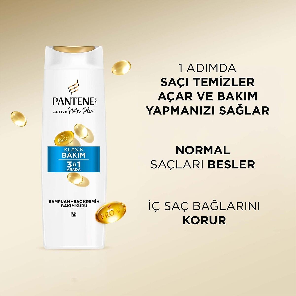 Pantene Şampuan 3ın1 Temel Bakım 400Ml