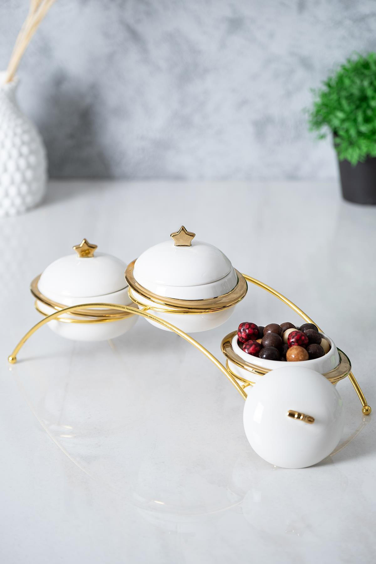 Acar Baharat Takımı 3Lü Metal Standlı Felıx Collectıo Porj-05230/8>