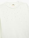 Koton Sweatshirt Kız Çocuk 6WKG10084AK Ekru