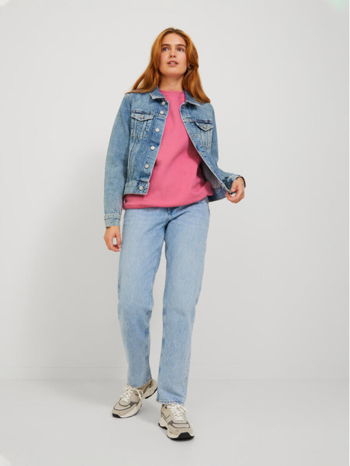 Jjxx Kadın Sweatshirt 12223962 Pembe