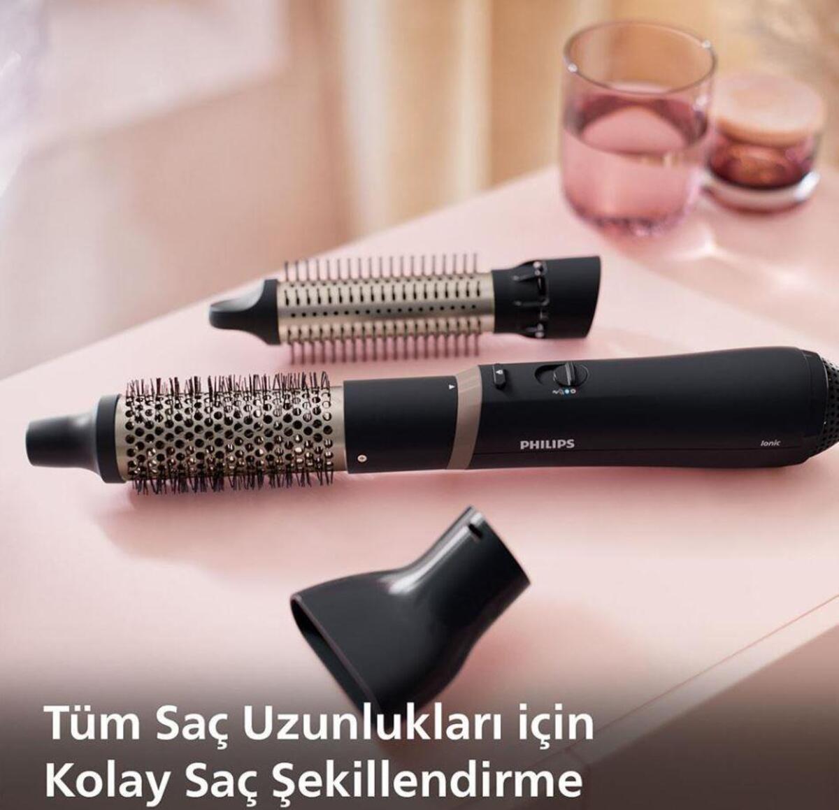 Philips Saç Şek.Airstyler 300 Charcoal Bha301/00