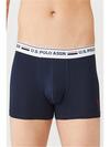 U.S. Polo Erkek Boxer 3Lü 80431 Gri-Kır-Laci