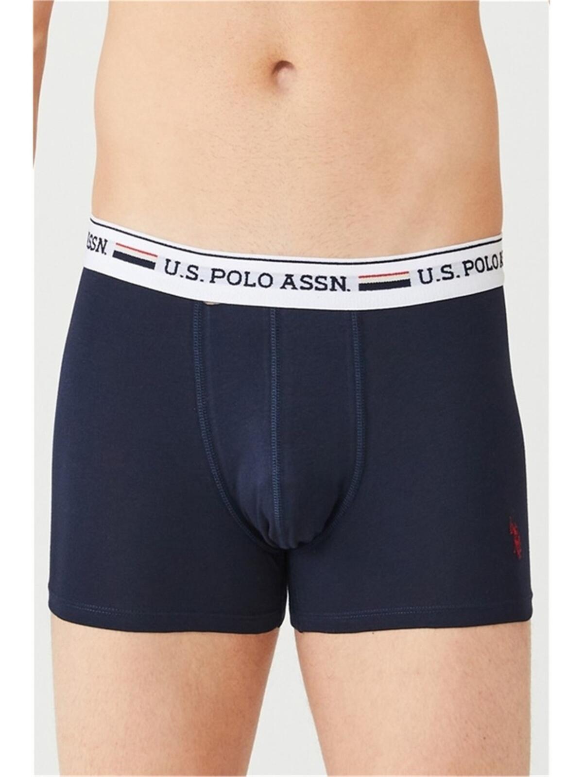U.S. Polo Erkek Boxer 3Lü 80431 Gri-Kır-Laci