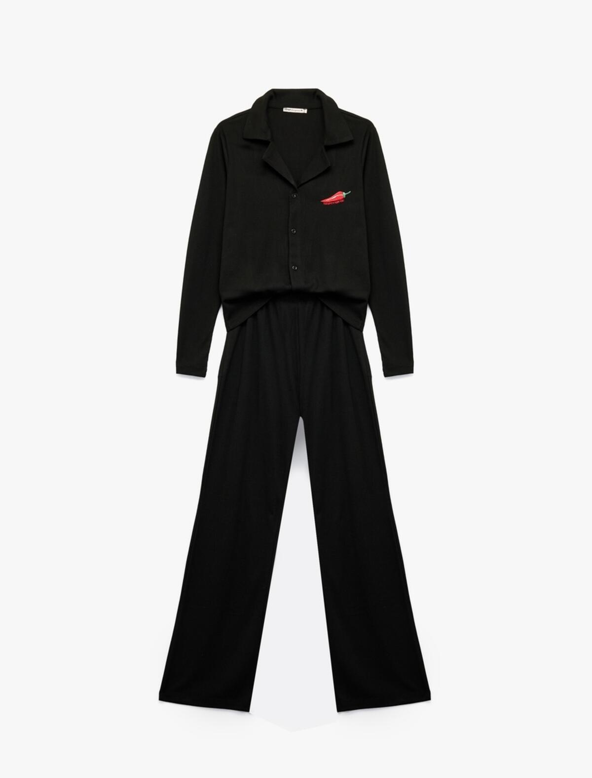 Koton Pijama Takımı 6WLK40126MK Siyah