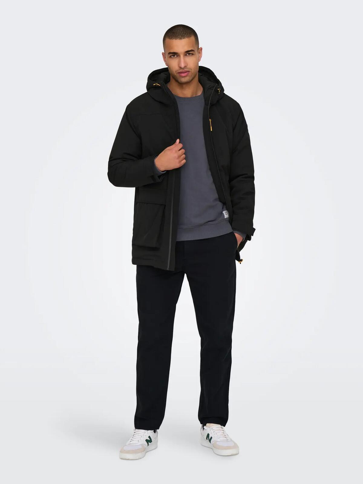 Only&Sons Parka 22029491 Siyah