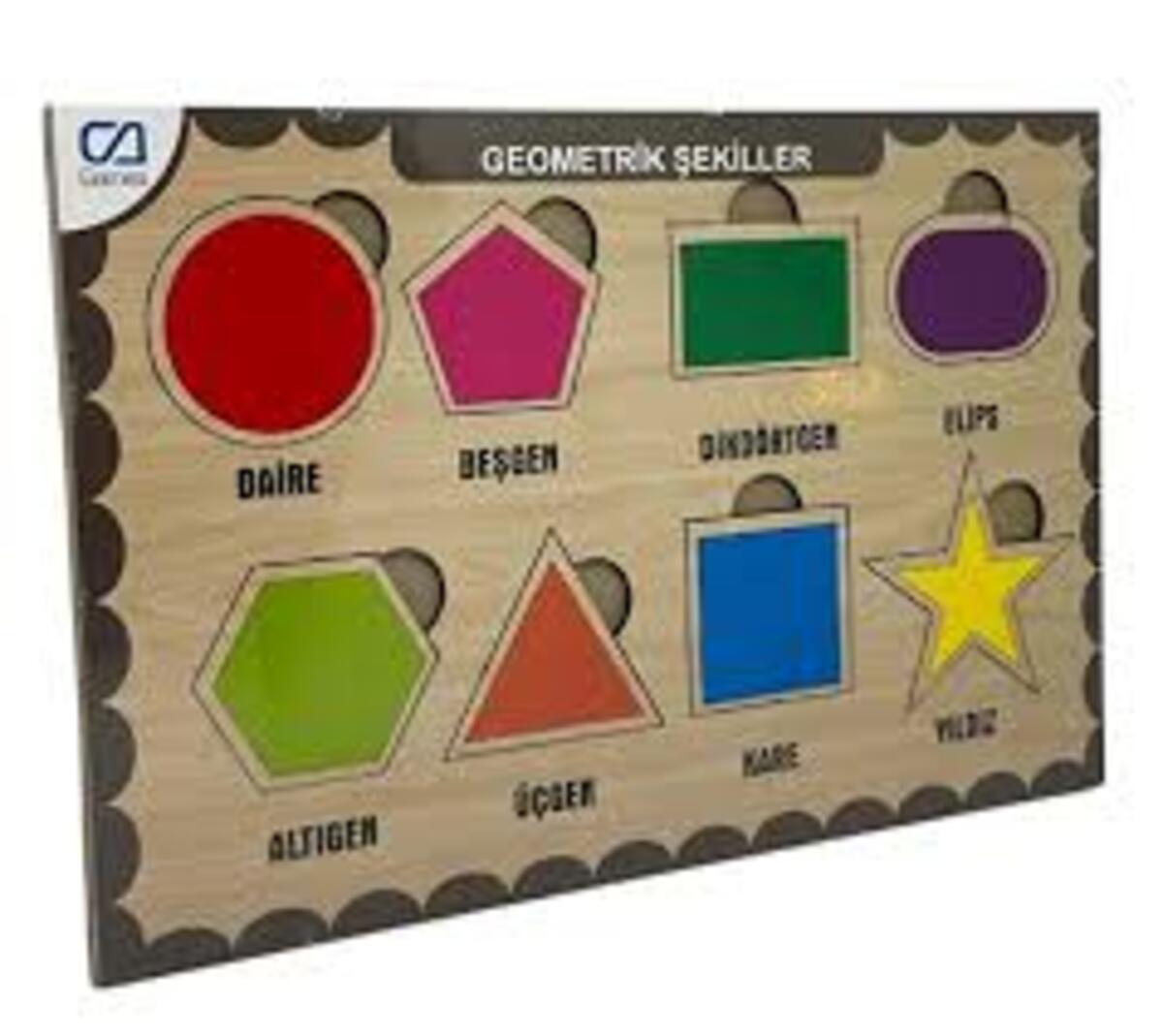 Ca Games Bul-Tak Ahşap Geometrik Şekiller CAAHS-3204