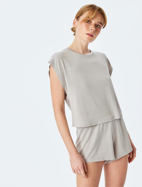 Koton Pijama Takımı 5SLK40033MK Lila
