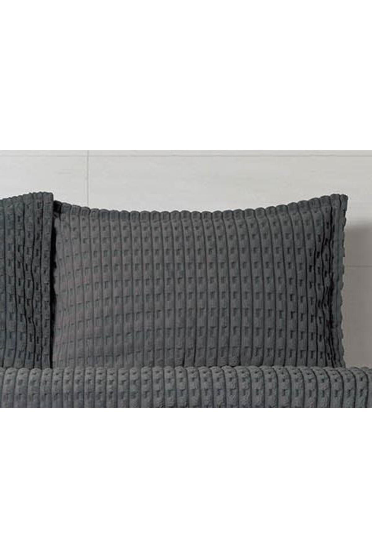 Merinos Battaniye Seti Çk Modern Twist K.Gri